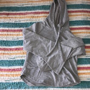 Grey sweater wide sleeve